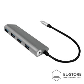 LogiLink LogiLink UA0309 huby i koncentratory USB 3.2 Gen 1 (3.1 Gen 1) Type-C 5000 Mbit/s Szary