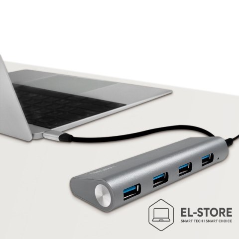 LogiLink LogiLink UA0309 huby i koncentratory USB 3.2 Gen 1 (3.1 Gen 1) Type-C 5000 Mbit/s Szary