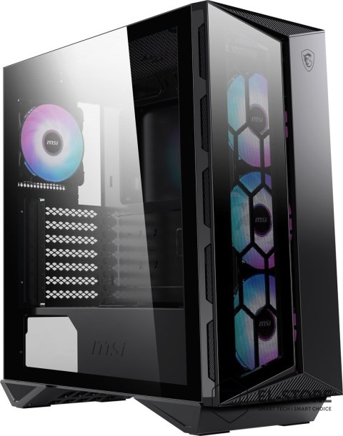MSI Obudowa komputerowa MSI MPG GUNGNIR 110R Mid Tower Gaming Computer Case Black, USB 3.2 Gen2 Type C, 4x 120mm ARGB Fan, Mystic Li