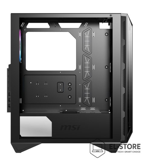 MSI Obudowa komputerowa MSI MPG GUNGNIR 110R Mid Tower Gaming Computer Case Black, USB 3.2 Gen2 Type C, 4x 120mm ARGB Fan, Mystic Li