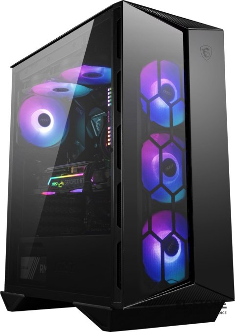MSI Obudowa komputerowa MSI MPG GUNGNIR 110R Mid Tower Gaming Computer Case Black, USB 3.2 Gen2 Type C, 4x 120mm ARGB Fan, Mystic Li