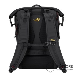 No name ASUS ROG SLASH Backpack Edition 20 plecak Plecak rolowany Czarny Poliester, Skóra woskowana (Pull Up)