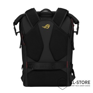 No name ASUS ROG SLASH Backpack Edition 20 plecak Plecak rolowany Czarny Poliester, Skóra woskowana (Pull Up)