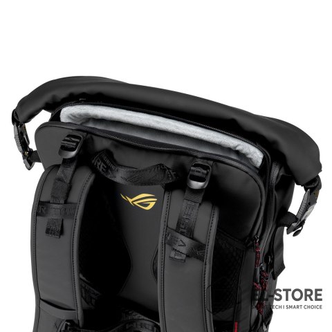 No name ASUS ROG SLASH Backpack Edition 20 plecak Plecak rolowany Czarny Poliester, Skóra woskowana (Pull Up)