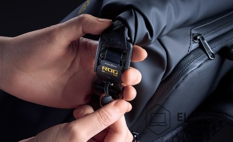 No name ASUS ROG SLASH Backpack Edition 20 plecak Plecak rolowany Czarny Poliester, Skóra woskowana (Pull Up)