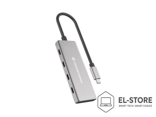 No name Conceptronic HUBBIES16G huby i koncentratory USB 3.2 Gen 2 (3.1 Gen 2) Type-C 10000 Mbit/s Szary
