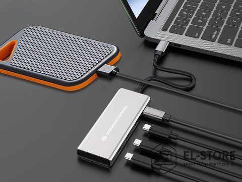 No name Conceptronic HUBBIES16G huby i koncentratory USB 3.2 Gen 2 (3.1 Gen 2) Type-C 10000 Mbit/s Szary