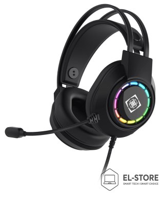 No name Deltaco Gaming GAM-168 słuchawki/zestaw słuchawkowy Przewodowa Opaska na głowę USB Typu-A Czarny