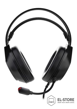 No name Deltaco Gaming GAM-168 słuchawki/zestaw słuchawkowy Przewodowa Opaska na głowę USB Typu-A Czarny