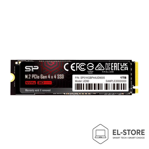 Silicon Power Dysk SSD Silicon Power UD90 1TB M.2 PCIe NVMe Gen4x4 NVMe 1.4 4800/4200 MB/s