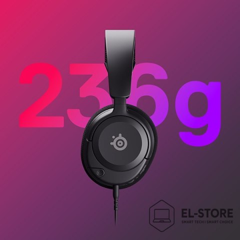 SteelSeries Słuchawki SteelSeries Arctis Nova 1 Black PC Odnowione