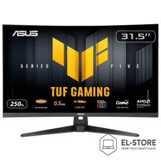 ASUS Monitor ASUS TUF Gaming VG32VQM5B, 31.5", FullHD, Fast-VA, Zakrzywiony, FreeSync Premium, 250Hz