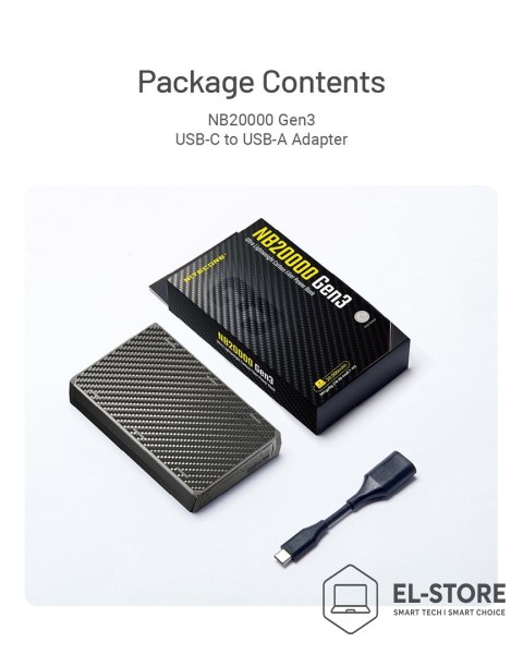 NITECORE POWER BANK 20000MAH/NB20000 GEN3 NITECORE