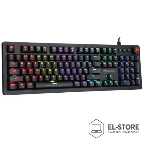 No name Marvo KG917 klawiatura Gaming USB Czarny