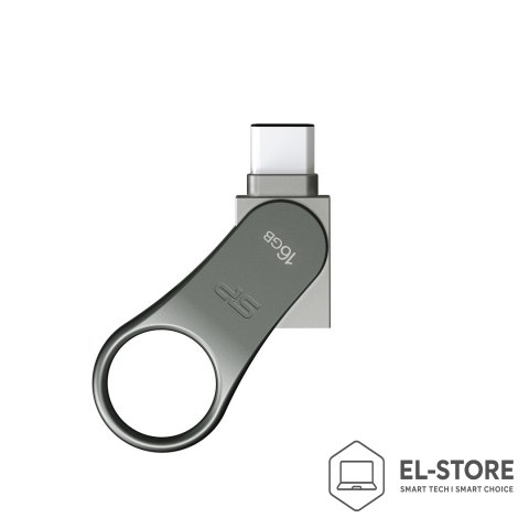 Silicon Power Silicon Power Mobile C80 pamięć USB 16 GB USB Type-A / USB Type-C 3.0 (3.1 Gen 1) Tytan