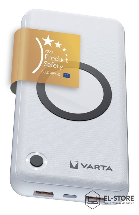 VARTA Varta 57909 101 111 bank mocy Litowo-polimerowy (LiPo) 20000 mAh Bezprzewodowe ładowanie Biały