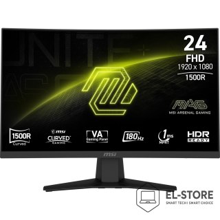 MSI MSI MAG 244C monitor komputerowy 59,9 cm (23.6") 1920 x 1080 px Full HD LCD Czarny