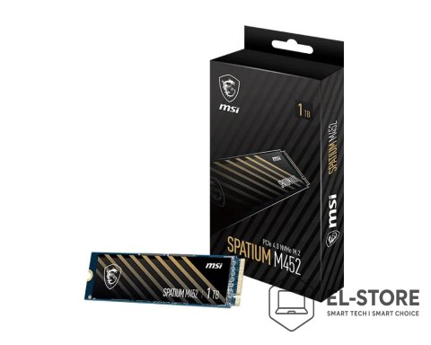 MSI MSI SPATIUM M452 PCIE 4.0 NVME M.2 1TB urządzenie SSD PCI Express 4.0 3D NAND