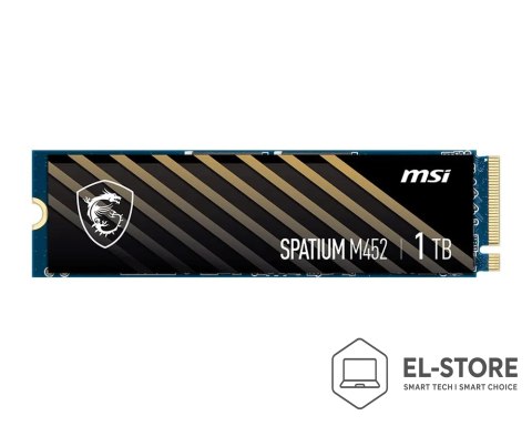 MSI MSI SPATIUM M452 PCIE 4.0 NVME M.2 1TB urządzenie SSD PCI Express 4.0 3D NAND