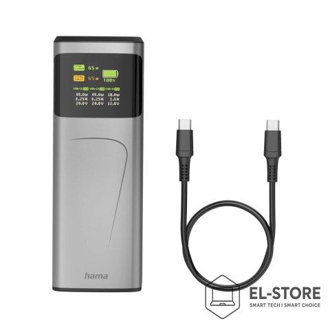 No name Hama High Power Litowo-jonowa (Li-Ion) 20000 mAh Szary