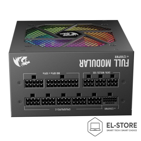 REDRAGON REDRAGON GC-PS007-1-V2 850W 80 Plus Gold LED moduł zasilaczy Czarny