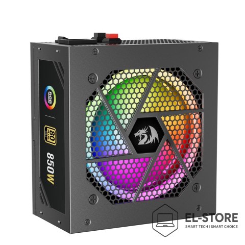 REDRAGON REDRAGON GC-PS007-1-V2 850W 80 Plus Gold LED moduł zasilaczy Czarny