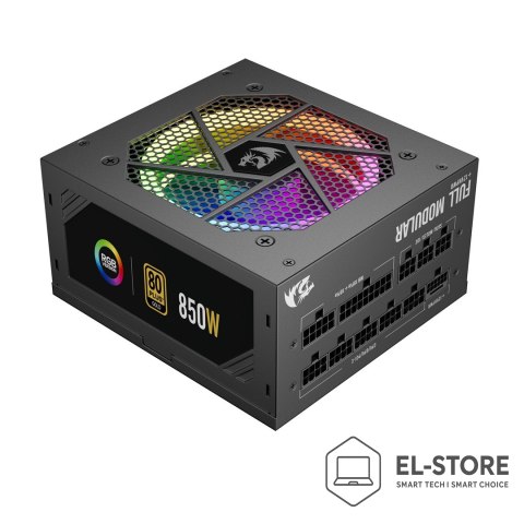 REDRAGON REDRAGON GC-PS007-1-V2 850W 80 Plus Gold LED moduł zasilaczy Czarny