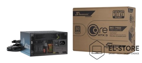 Seasonic Seasonic CORE BC-750 ATX 3.1 moduł zasilaczy 750 W 20+4 pin ATX Czarny