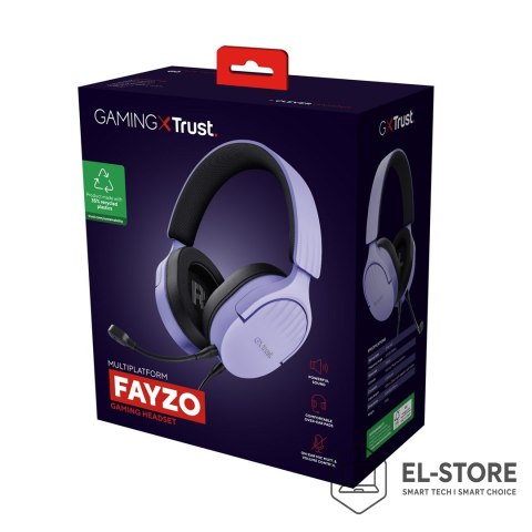 Trust Słuchawki TRUST GXT489P FAYZO PURPLE
