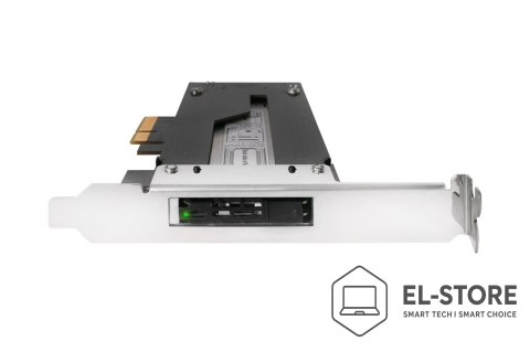 No name Kontroler pamięci masowej ICY Dock ToughArmor MB840M2P-B - Karta M.2 NVMe - PCIe 3.0 x4 - 1 nadajnik/kanał - Srebrny