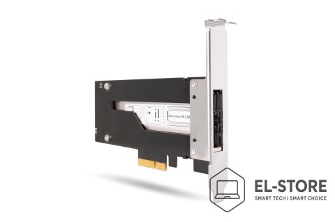 No name Kontroler pamięci masowej ICY Dock ToughArmor MB840M2P-B - Karta M.2 NVMe - PCIe 3.0 x4 - 1 nadajnik/kanał - Srebrny