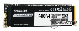 No name Patriot Memory P400 V4 500 GB M.2 PCI Express 4.0 NVMe
