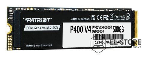 No name Patriot Memory P400 V4 500 GB M.2 PCI Express 4.0 NVMe