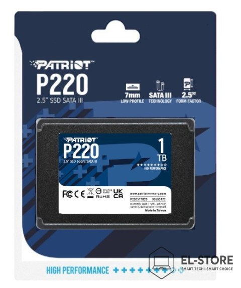 Patriot Memory SSD PATRIOT P220 1TB SATA 2,5"