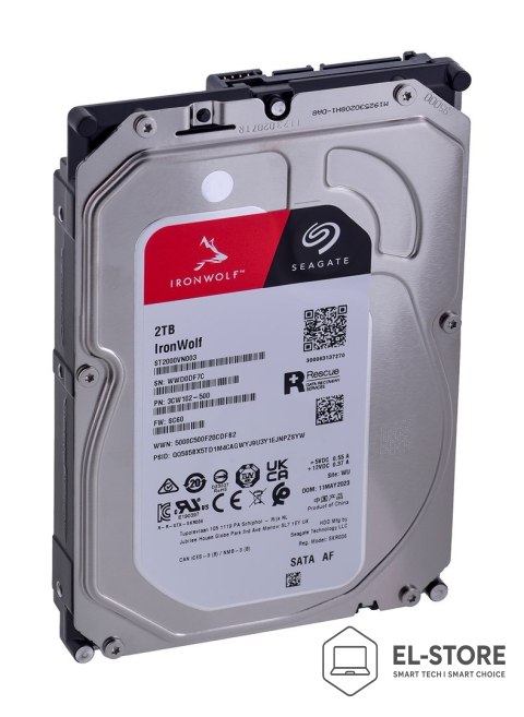 Seagate Dysk twardy HDD Seagate IronWolf 2TB 3,5" SATA ST2000VN003