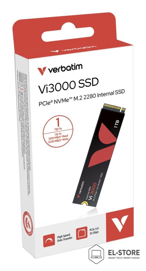 Verbatim Verbatim Vi3000 1 TB M.2 PCI Express 3.0 NVMe