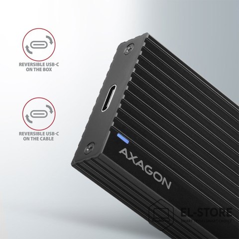 AXAGON Axagon EM2-GTR Obudowa SSD Czarny M.2