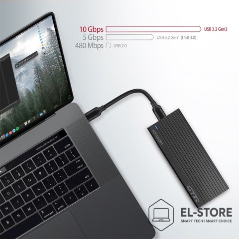 AXAGON Axagon EM2-GTR Obudowa SSD Czarny M.2