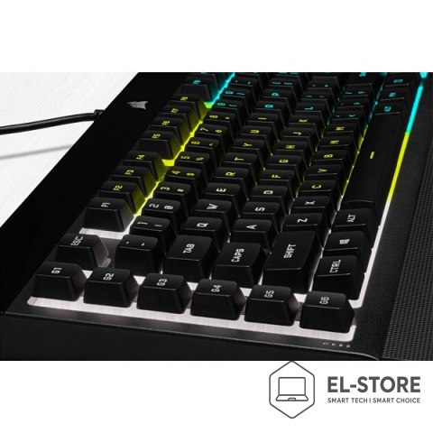 Corsair Korsarz | Gumowa kopuła | K55 RGB PRO | Klawiatura do gier | Klawiatura do gier | Światło LED RGB | Stany Zjednoczone | Przewodo