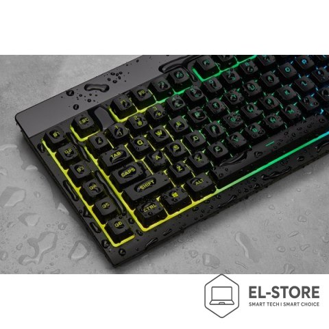 Corsair Korsarz | Gumowa kopuła | K55 RGB PRO | Klawiatura do gier | Klawiatura do gier | Światło LED RGB | Stany Zjednoczone | Przewodo