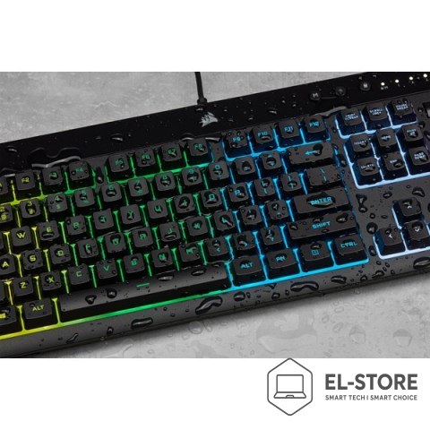 Corsair Korsarz | Gumowa kopuła | K55 RGB PRO | Klawiatura do gier | Klawiatura do gier | Światło LED RGB | Stany Zjednoczone | Przewodo