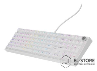 GENESIS GENESIS NKG-2300 klawiatura Uniwersalne USB QWERTY Angielski Biały