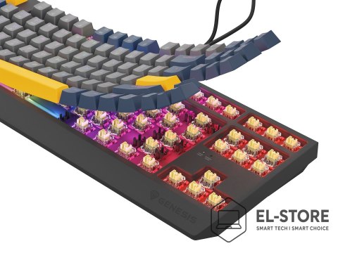 GENESIS GENESIS Thor 230 TKL klawiatura Gaming USB QWERTY Angielski Niebieski