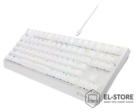 GENESIS GENESIS Thor 230 TKL klawiatura Gaming USB + RF Wireless + Bluetooth QWERTY US English Biały