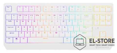GENESIS GENESIS Thor 230 TKL klawiatura Gaming USB + RF Wireless + Bluetooth QWERTY US English Biały