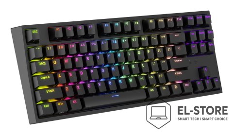 GENESIS GENESIS Thor 404 TKL klawiatura Gaming USB QWERTY Amerykański międzynarodowy Czarny