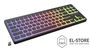 GENESIS GENESIS Thor 430 TKL Wireless klawiatura Gaming USB + RF Wireless + Bluetooth QWERTY US English Czarny