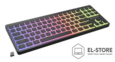 GENESIS GENESIS Thor 430 TKL Wireless klawiatura Gaming USB + RF Wireless + Bluetooth QWERTY US English Czarny