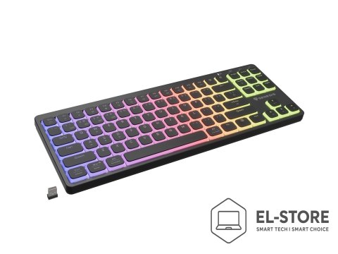 GENESIS GENESIS Thor 430 TKL Wireless klawiatura Gaming USB + RF Wireless + Bluetooth QWERTY US English Czarny