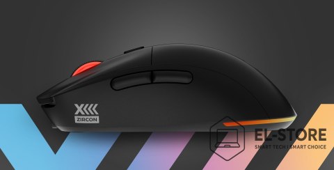 GENESIS GENESIS Zircon XIII myszka Gaming Oburęczny RF Wireless + USB Type-C Optyczny 26000 DPI